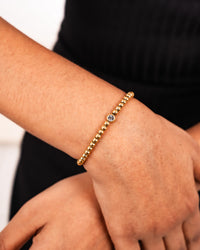 Golden Beaded Bracelet